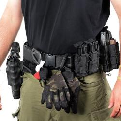 Ceinturon Molle avec sous ceinture Velcro Tan