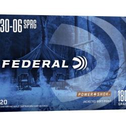 FEDERAL - Cartouches powershok diff&eacute;rents calibre en 180gr 308 win
