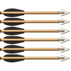 Lot de 6 traits de chasse 16 cm pour pistolet arbal&egrave;tes