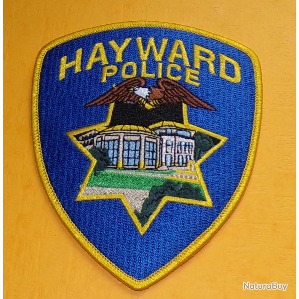 TISSU PATCH : HAYWARD POLICE , DIMENSION VOIR PHOTOS, BON ETAT VOIR PHOTOS . POUR TOUT RENSEIGNEMENT