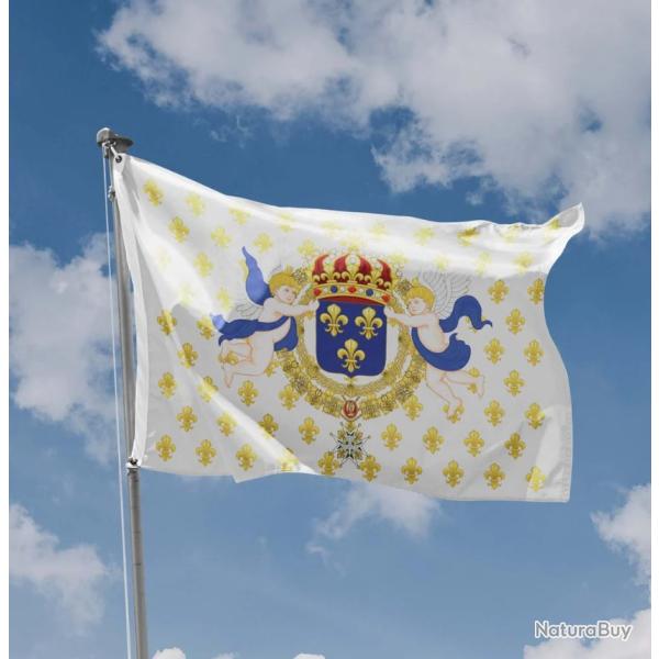 Drapeau Royaliste Fran�ais 180 cm - SKX INDUSTRIES