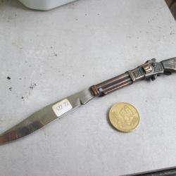 couteau pliant / ouvre lettre en forme de carabine (i)