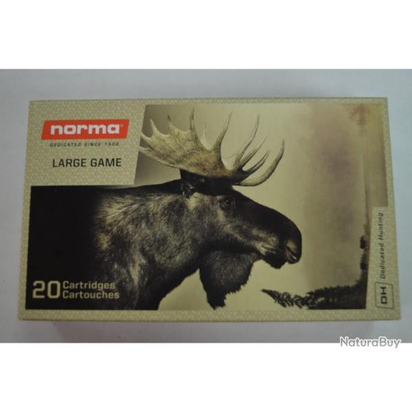 1 BOITE DE 20 MUNITIONS NORMA CALIBRE 9.3X62 VULKAN 232GR/15G NEUVE