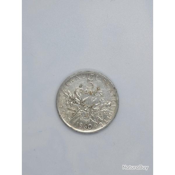 pi�ces de 5 francs 1960