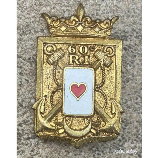 60� R�giment d'Infanterie, �mail, dos guilloch�, bol�ro lisse