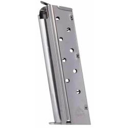 CHARGEUR ACIER NICKEL&Eacute; MECGAR 9 COUPS CAL.9x19 POUR 1911 - CATEGORIE B