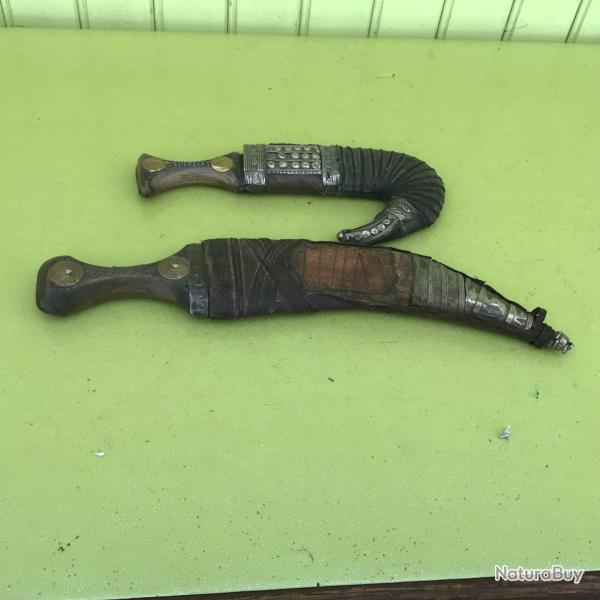 VENDU PAR LE-CUIRASSIER LOT DE 2 COUTEAUX AFRICAIN DE QUALIT