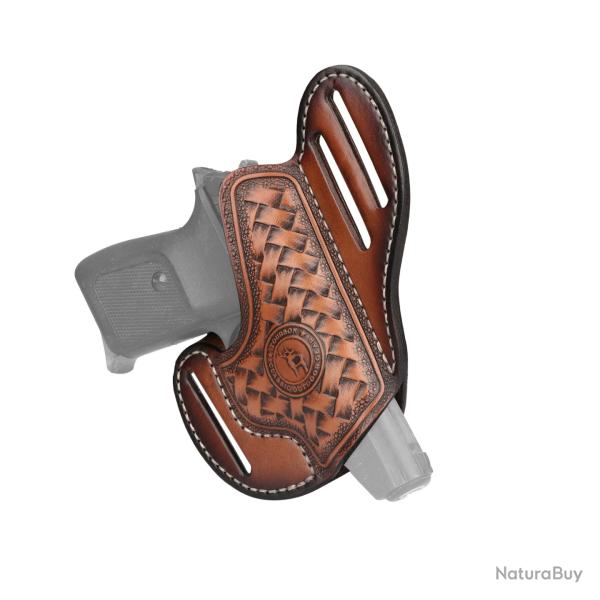 Tourbon-tui de ceinture en cuir pour fusil de poing -LIVRAISON GRATUITE