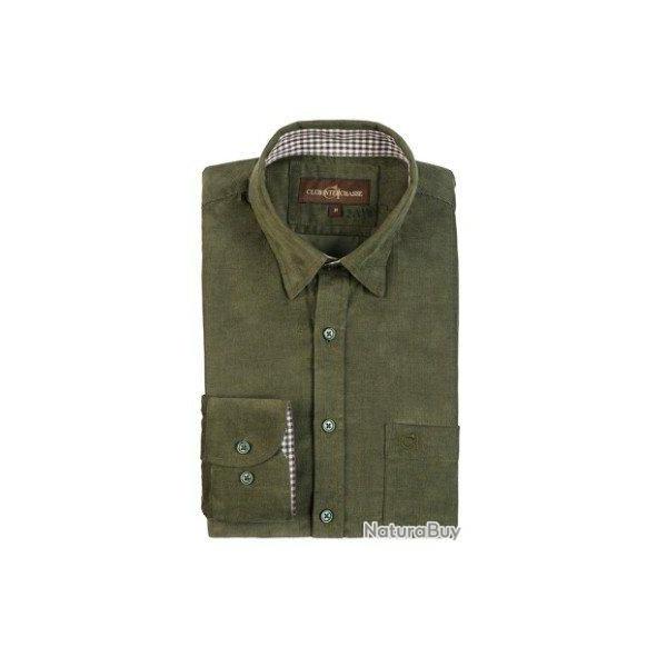Chemise � manches longues Olive kaki Club Interchasse-L