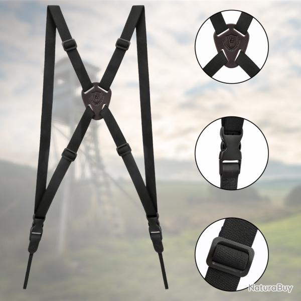 Harnais binoculaire Tourbon, sangles crois�es r�glables LIVRAISON GRATUITE