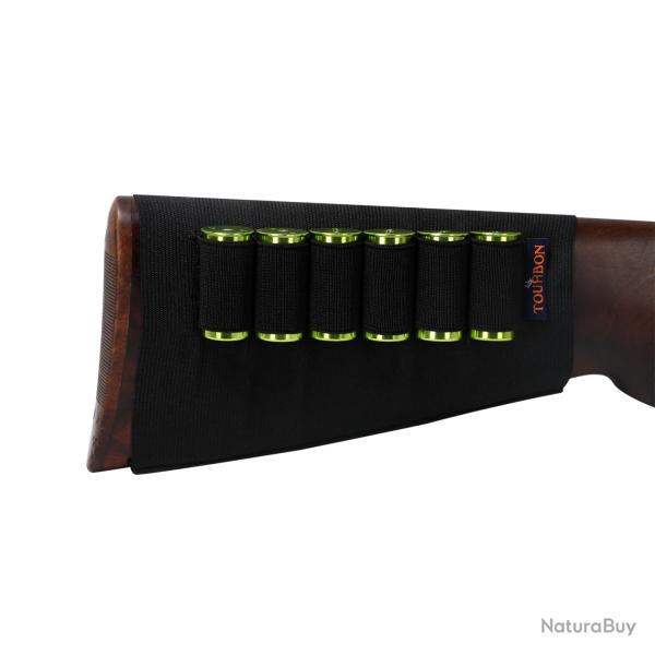 Tourbon-Porte-munitions pour fusil de chasse 6 balles rondes LIVRAISON GRATUITE