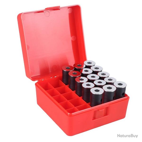 Boite cartouche calibre 12 16 et 20 pour 25 munitions - Rouge