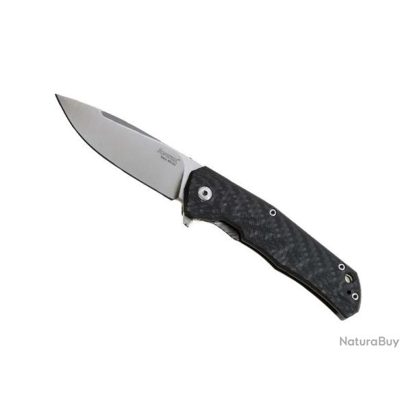 COUTEAU LIONSTEEL TRE FIBRE DE CARBONE / TITANIUM GRIS