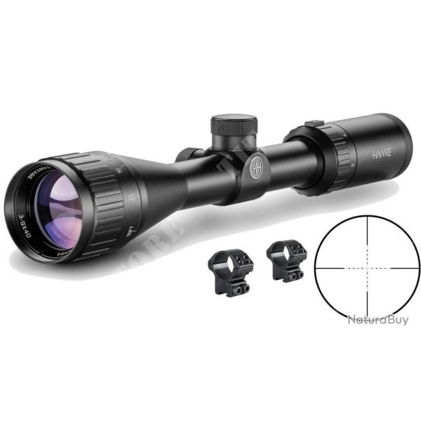 HAWKE - LUNETTE FASTMOUNT 3-9X40 AO MD AVEC ATTACHMENT 11MM - AIR COMPRIME'