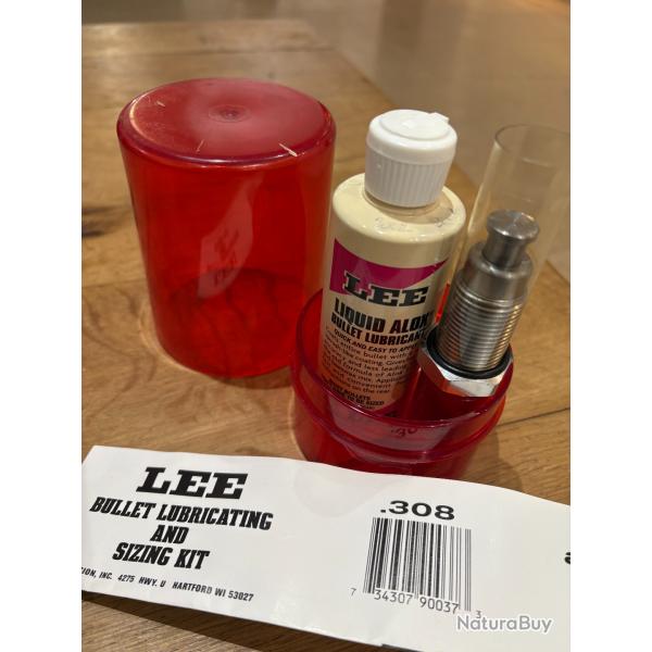 Kit pour recalibrage et graissage d'ogives - LEE Lube and Size - .308 LEE BULLET SIZING KIT Neuf, NN