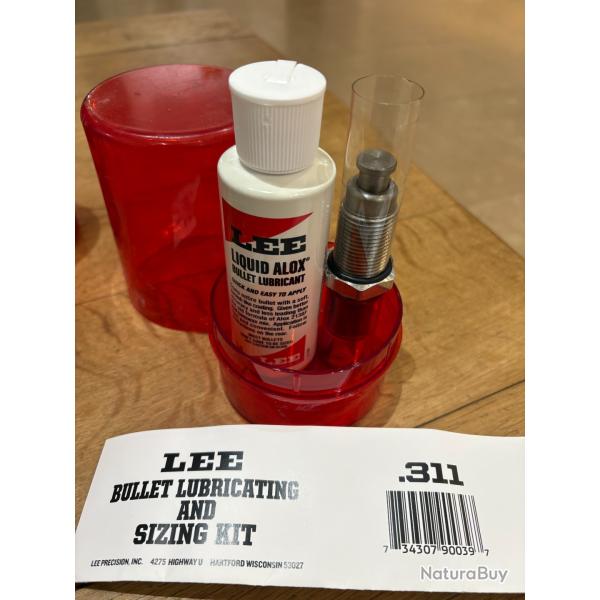 Kit pour recalibrage et graissage d'ogives - LEE Lube and Size - .311 LEE BULLET SIZING KIT Neuf, NN