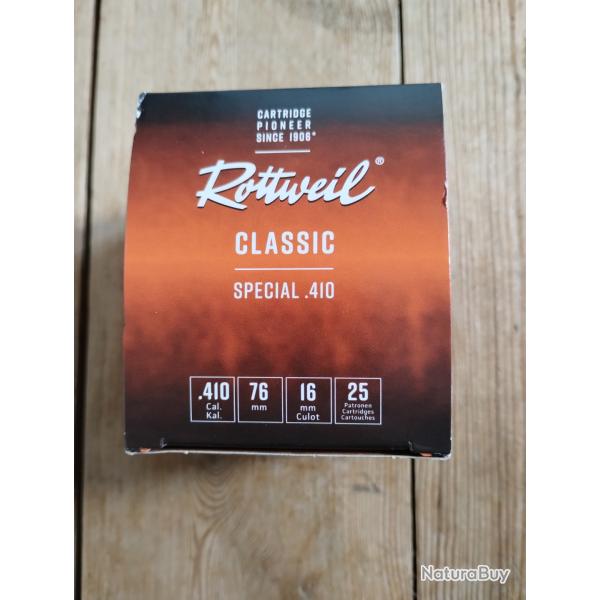 .410 magnum cartouches Rottweiler 76mm no 8 - boite 25