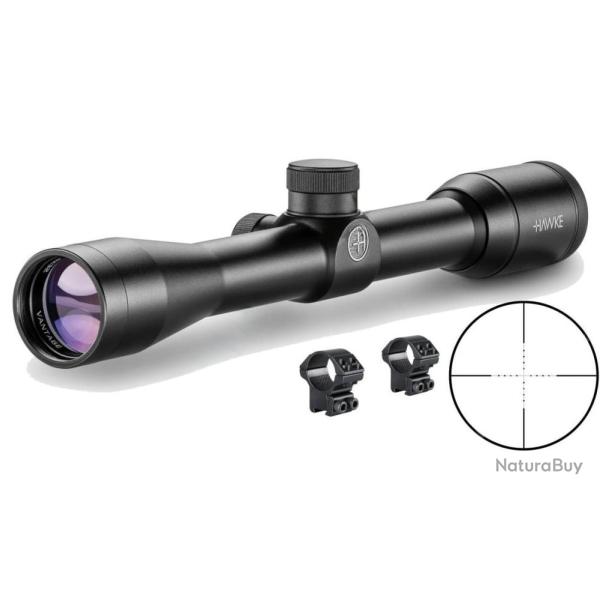 HAWKE - LUNETTE FASTMOUNT 4X32 MIL DOT AVEC ATTACHMENT 11MM - AIR COMPRIME'