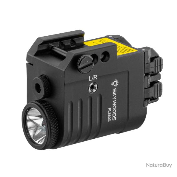 Lampe Orientable SKYWOODS 360 Lumens combo laser vert