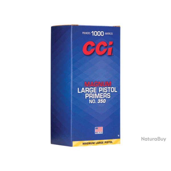 Amorce CCI Magnum N�350 large pistol 1 boite de 100 amorces