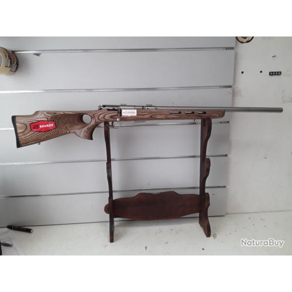 Carabine Savage MARK 93R17 BTVS cal.17hmr bois can.53cm inox