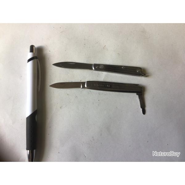 VENDU PAR LE-CUIRASSIER LOT N�16  DE 2 COUTEAUX MINIATURE PUBLICITAIRE