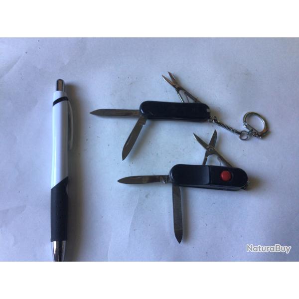 VENDU PAR LE-CUIRASSIER LOT N� 7 DE 2 COUTEAUX MINIATURE ET PUBLICITAIRE