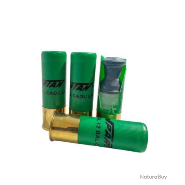 Lot de 10 cartouches caoutchouc Spartan d�fense 12/70
