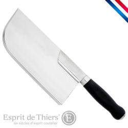 FEUILLE DE BOUCHER INOX DOS DROIT MANCHE ABS 28 cm