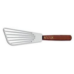 SPATULE POELE AJOUREE INOX MANCHE BOIS