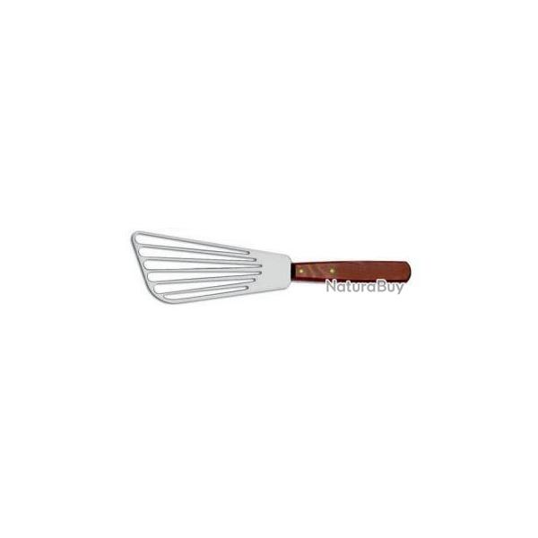 SPATULE POELE AJOUREE INOX MANCHE BOIS