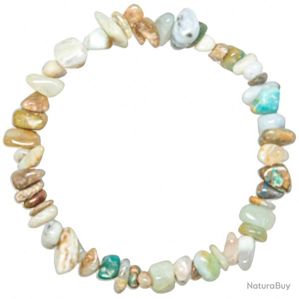 Bracelet en opale multicolore - Perles baroques