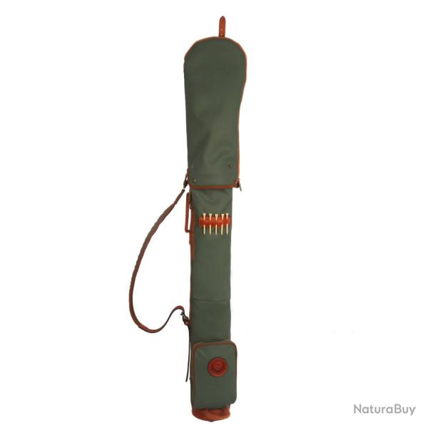 Tourbon-Juste de voyage impermable en toile cire et cuir 84cm.