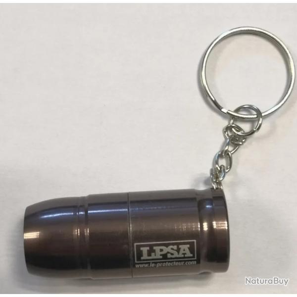 Lampe-cartouche La Meurtrire 5 LED, porte-cls bronze 9x19