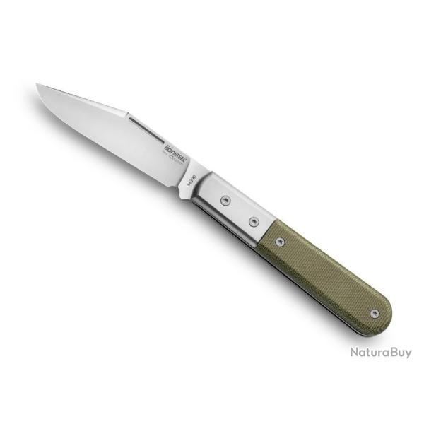 COUTEAU LIONSTEEL SHUFFLER BARLOW MICARTA VERT