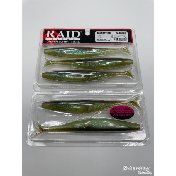 Leurre souple Raid Japan fantastick 5,8" grass come