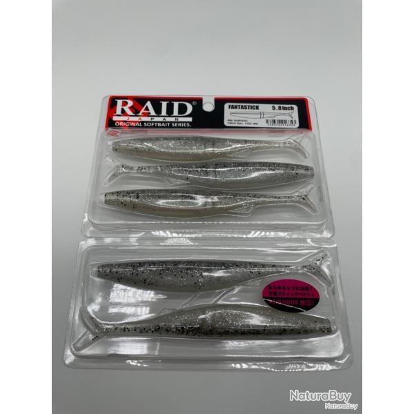 Leurre souple Raid Japan fantastick 5,8" silver shad