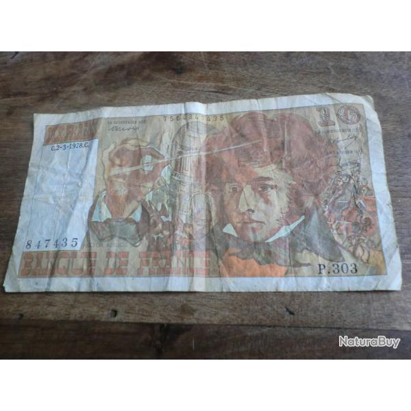 billet dix francs  hector berlioz  / C.2.3.1978.C