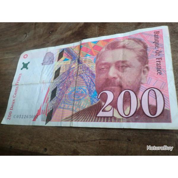 billet deux cent francs  gustave eiffel   / C.052265092/ 1997