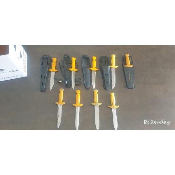 Couteaux de plong�e anciens vintage