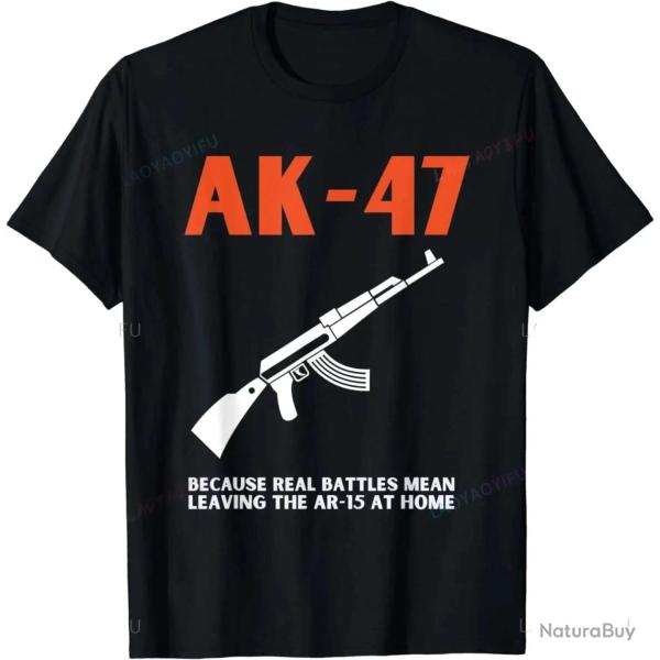 T shirt AK 47 Kalachnikov manches courtes