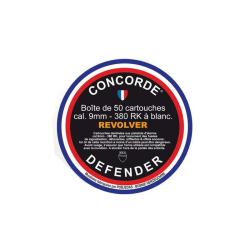 Bo&icirc;te de 50 cartouches 9 mm &agrave; blanc RK - 50 cart