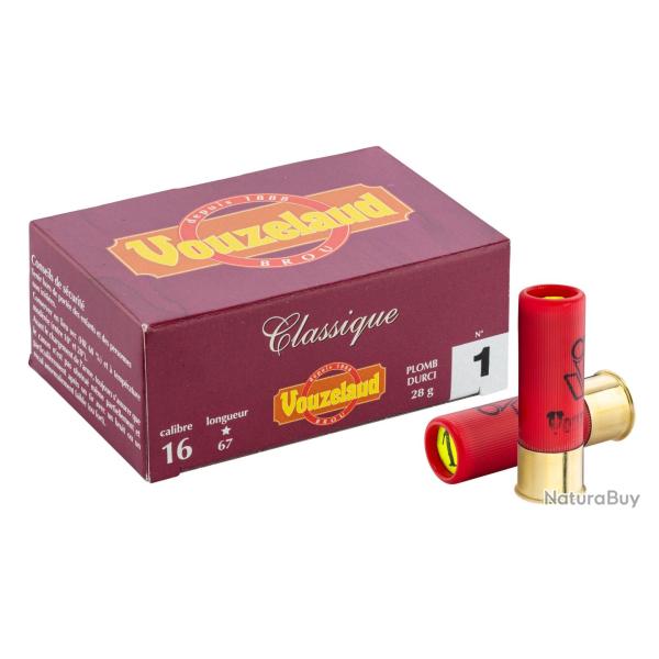 Vouzelaud Classique Grand Culot 16 67 28 g VOUZELAUD Cartouche chasse Grand CULOT