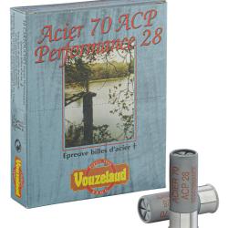 Cartouches Vouzelaud Acier 70 ACP Hautes performances - Cal. 12/70 - VOUZELAUD - Acier ACP Greenwad 