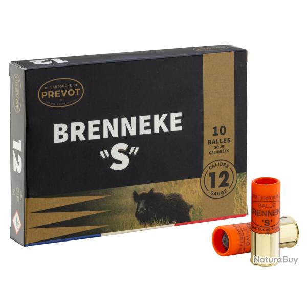 Cartouche Prevot � balle Brenneke-S - Cal. 12/70