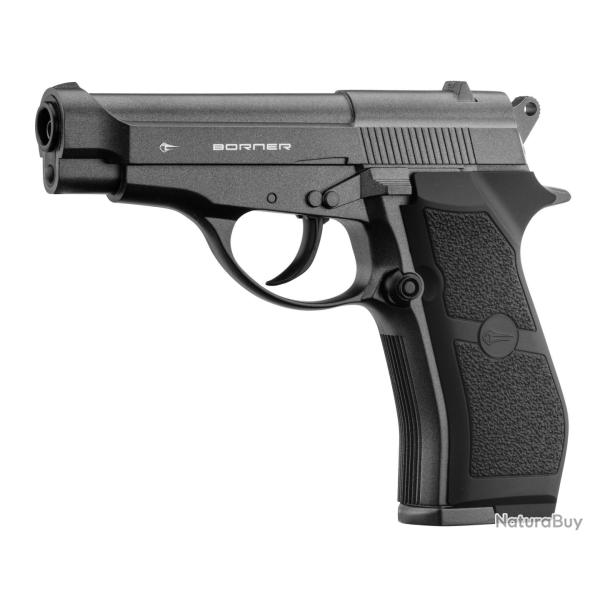 Pistolet CO2 culasse fixe BORNER M84 Cal. 4.5mm BB's