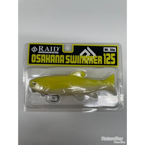 Leurre souple Raid Japan osakana swimmer 125 pearl chart