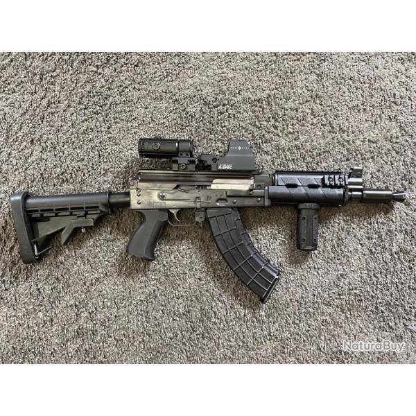 PACK Carabine ZASTAVA M05 C1 Calibre 7,62x39 + Point rouge + Loupe grossissement x3 + Poign�e avant