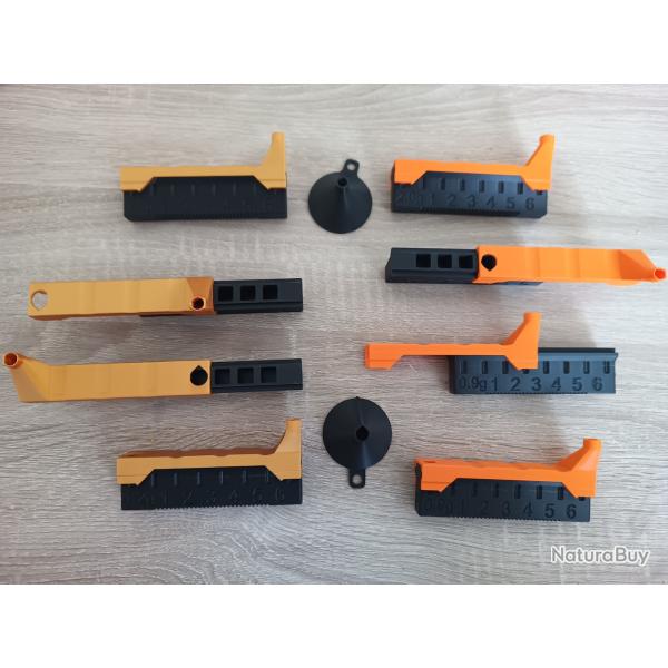 Lot de 8: 4x 6 Dosettes rapides de semoule et 4x 6 dosettes de poudre, avec bec verseur et entonnoir