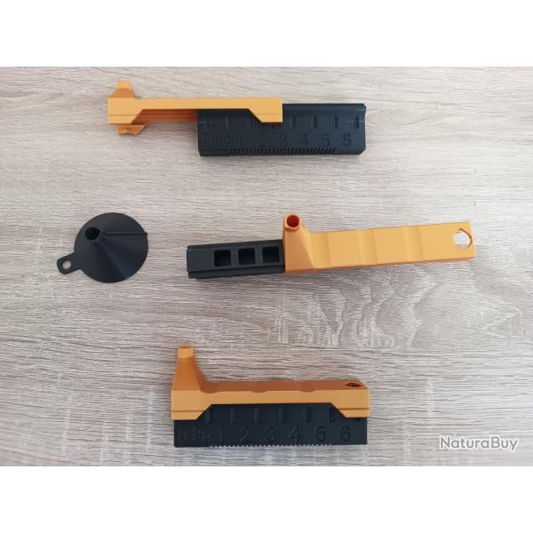 Lots de 3x 6 Dosettes rapides de semoule, grammage au choix avec bec verseur et entonnoir